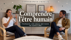 Mathieu et Lucie lors du tournage de Cartographier l’Humain